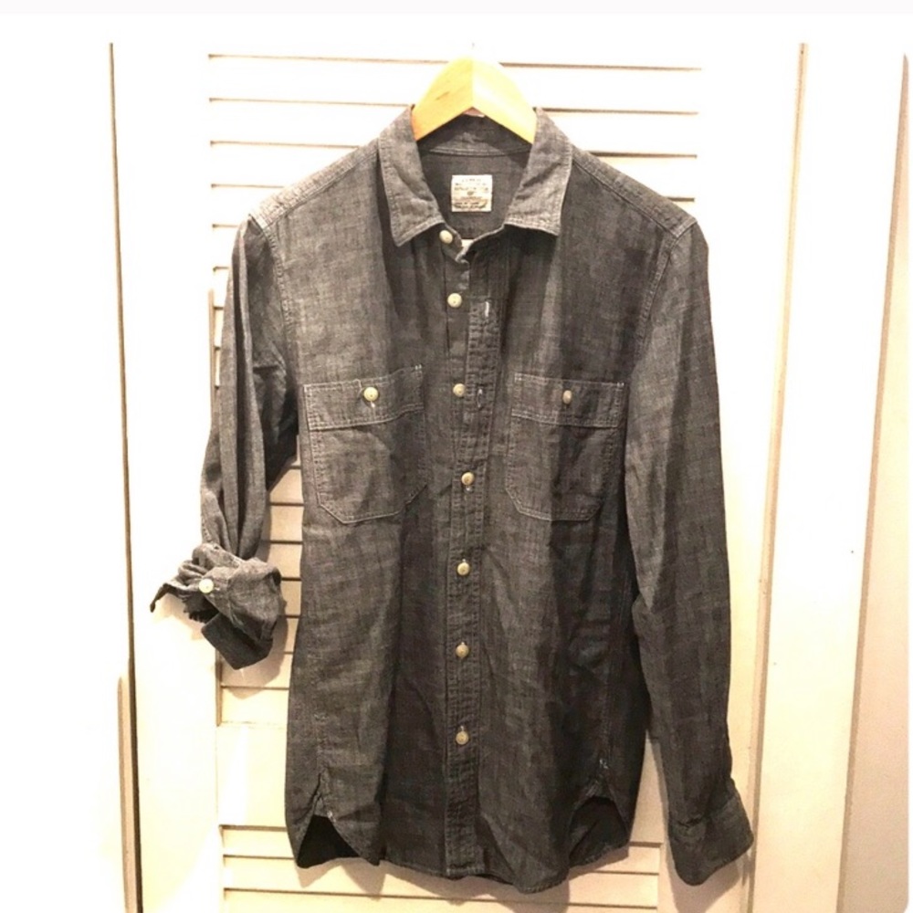 J.Crew Charcoal Chambray Work Shirt